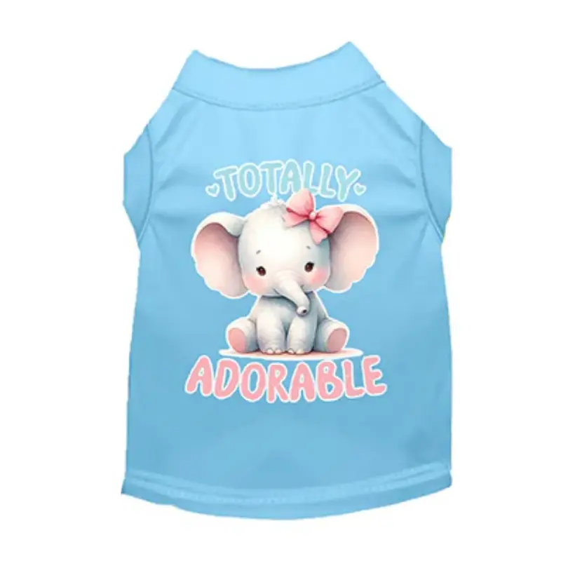 Mirage Elephant Totally Adorable Cat and Dog Shirt - Baby Blue