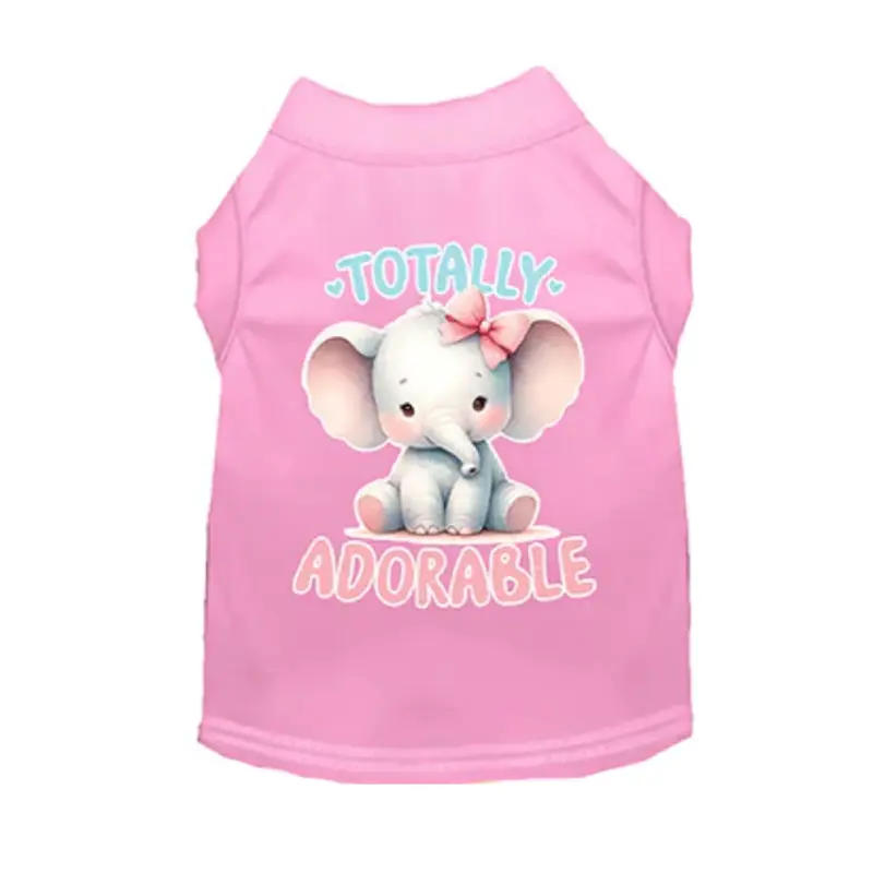 Mirage Elephant Totally Adorable Cat and Dog Shirt - Light Pink