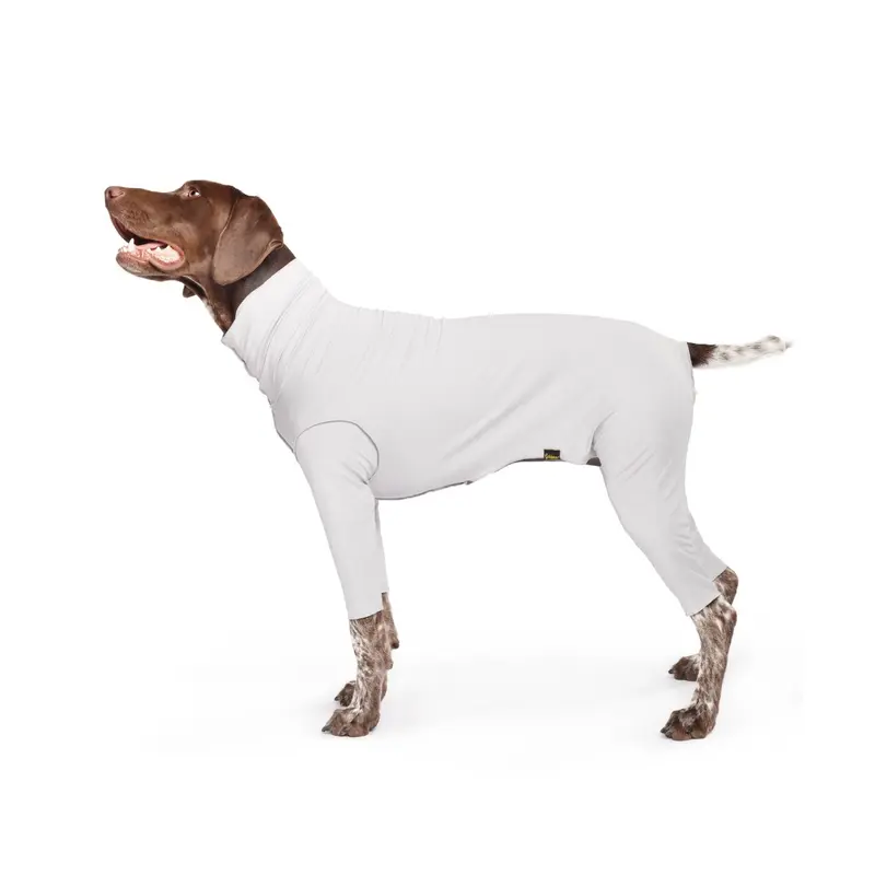 Gold Paw Sunsie Shield Dog Onesie - Pebble Gray