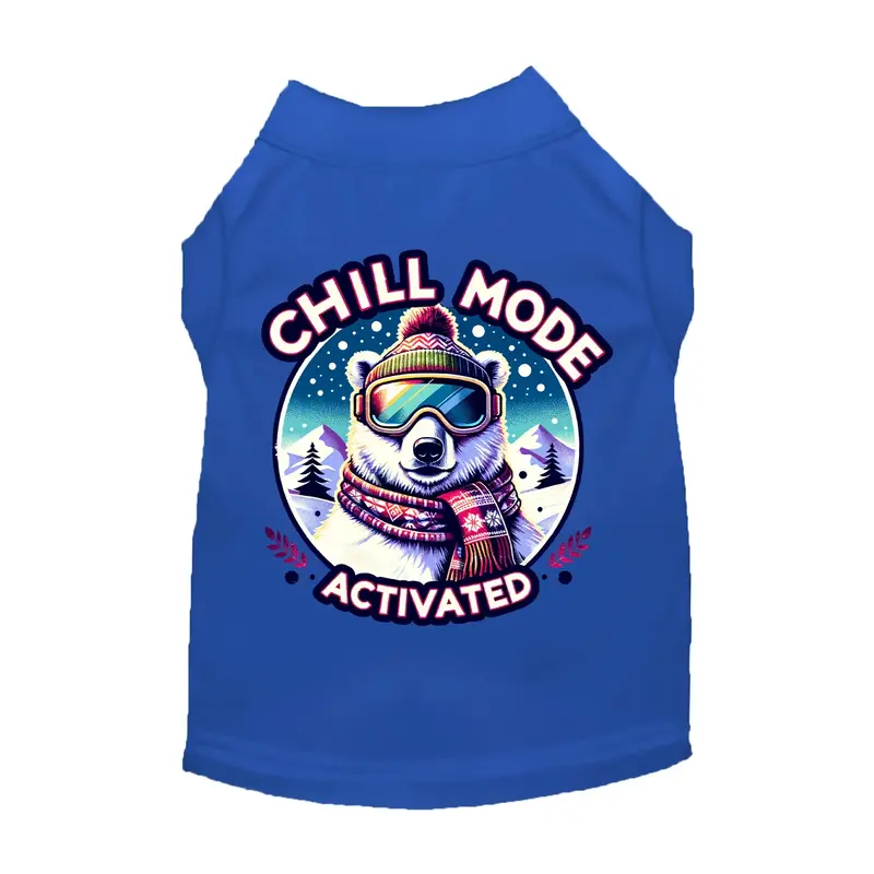 Mirage Chill Mode Activated Cat & Dog Shirt - Blue