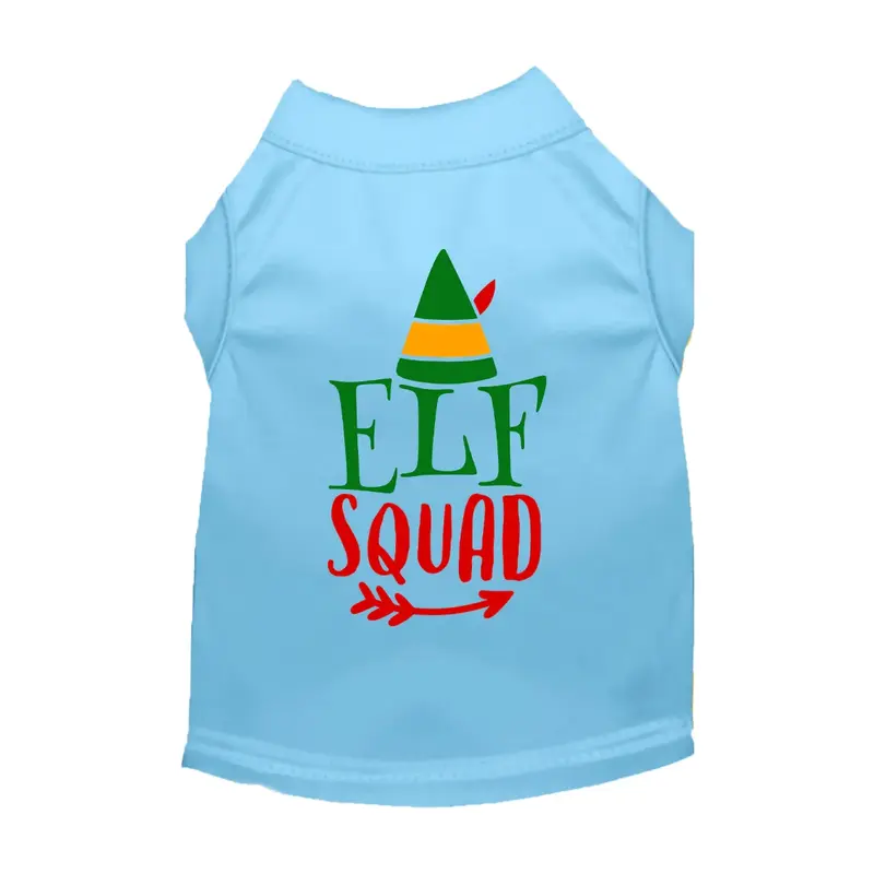 Mirage Holiday Elf Squad Cat & Dog Shirt - Light Blue