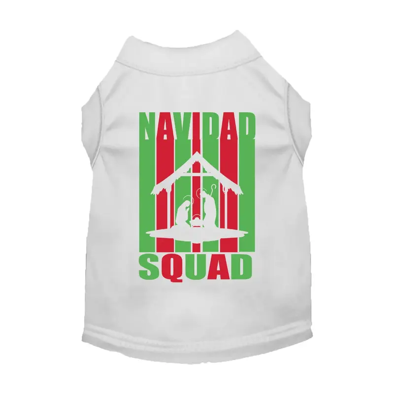 Mirage Holiday Navidad Squad Cat & Dog Shirt - White