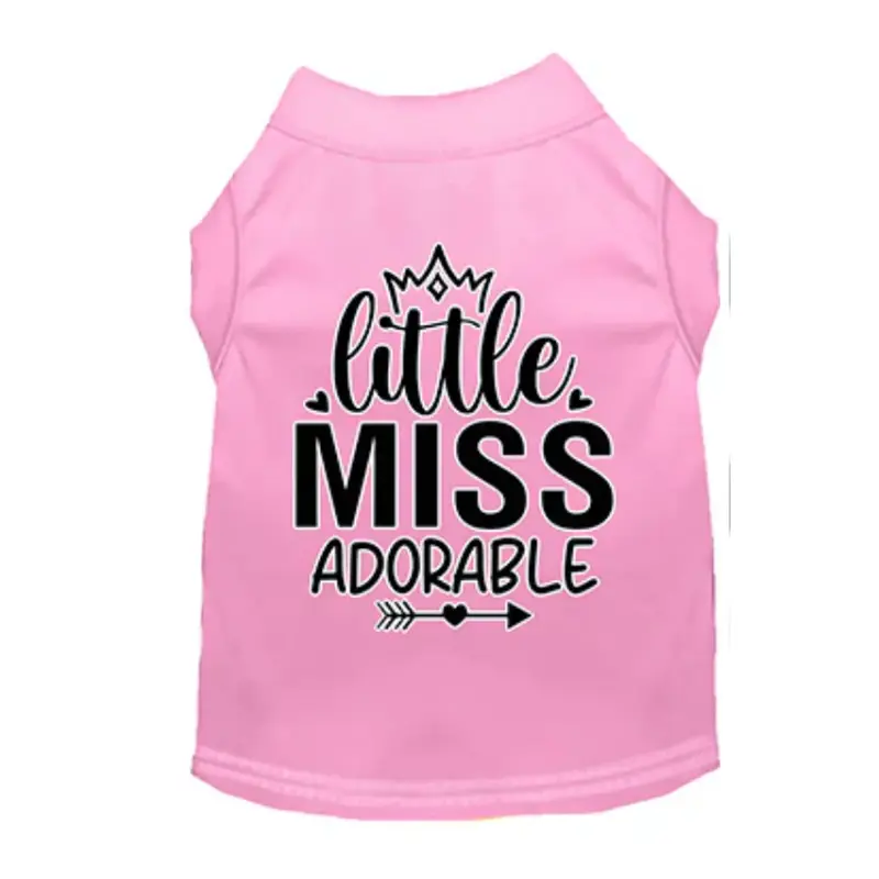 Mirage Little Miss Adorable Cat & Dog Shirt - Light Pink