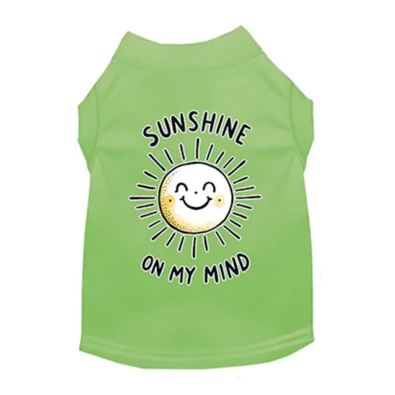 Mirage Sunshine on My Mind Cat & Dog Shirt - Lime Green