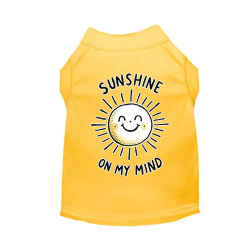 Mirage Sunshine on My Mind Cat & Dog Shirt - Yellow