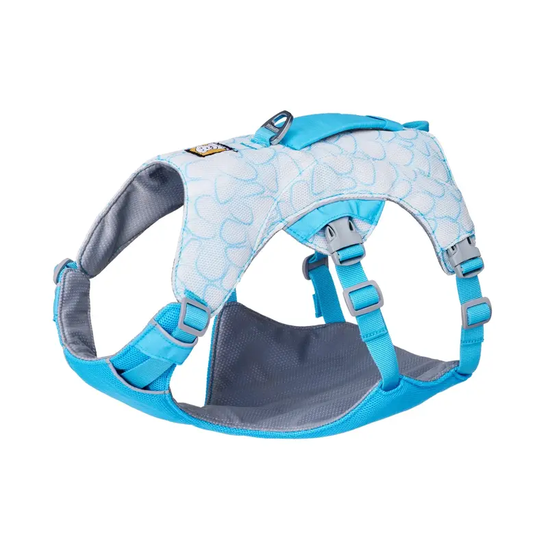 RuffWear Swamp Cooler Dog Harness - Biolumin Blue