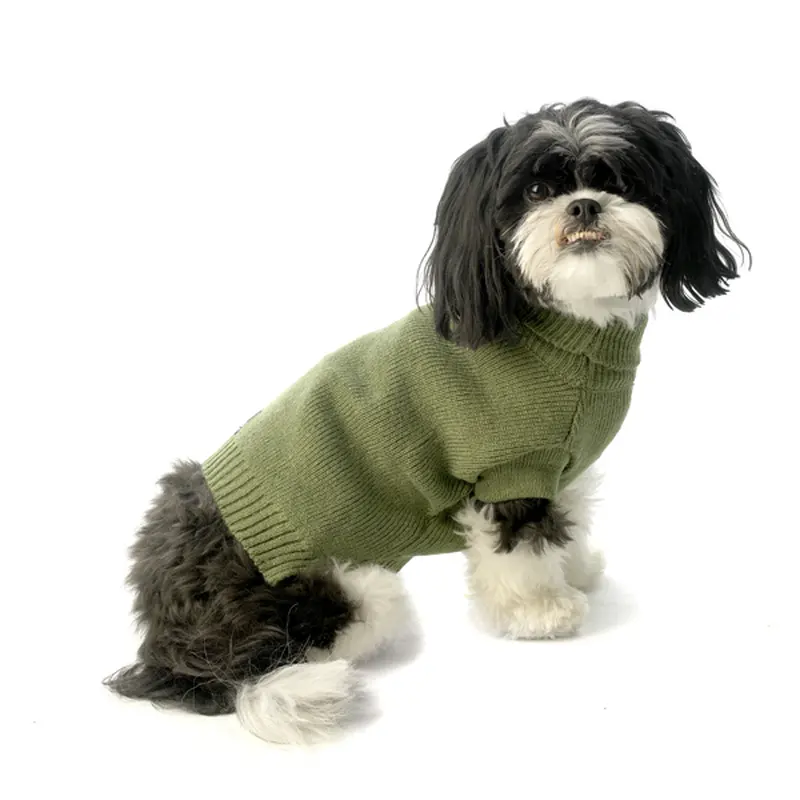 Baxter's Basic Dog Sweater - Sage Green