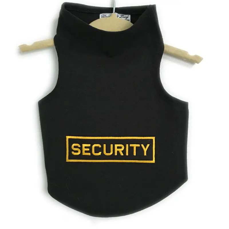 Daisy & Lucy Security Dog Tank - Black