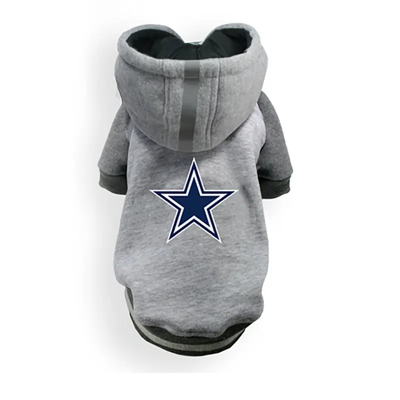 Little Earth Dallas Cowboys NFL Dog Hoodie - Gray