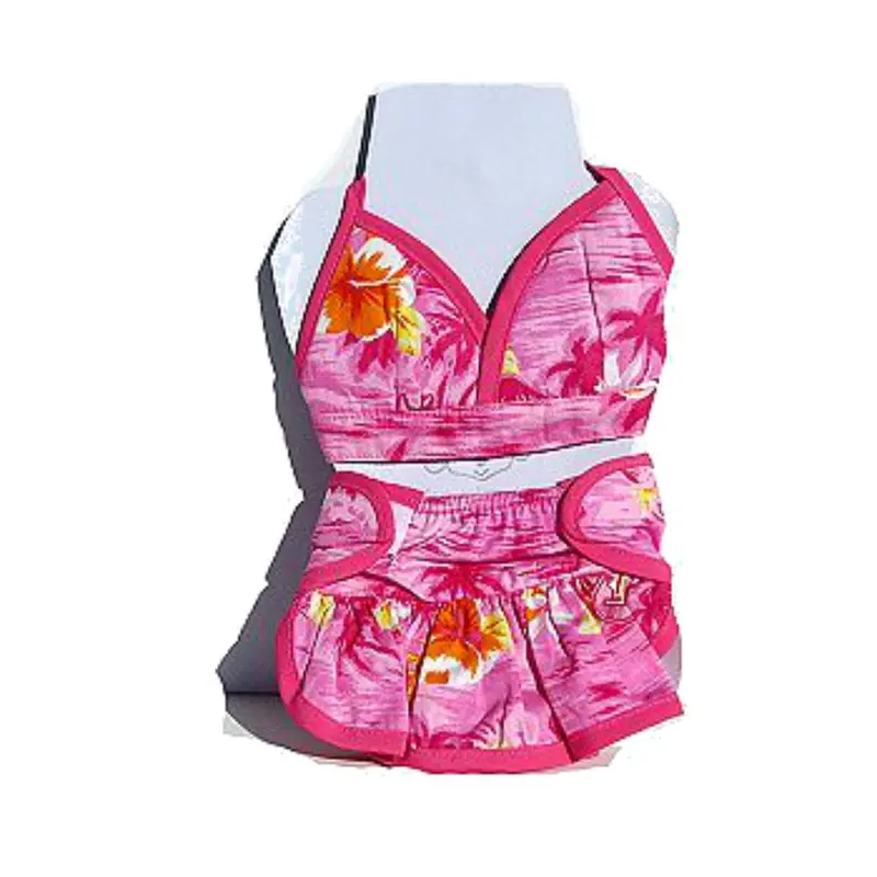 Puppe Love Hawaiian Dog Bikini - Pink