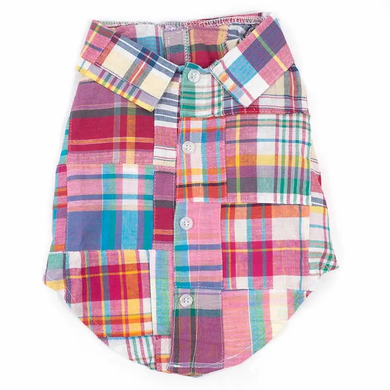 Worthy Dog Madras Bright Dog Shirt