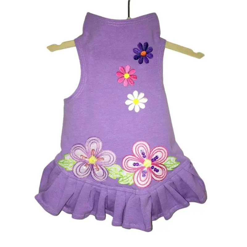 Daisy & Lucy Flower Power Dog Dress - Lilac