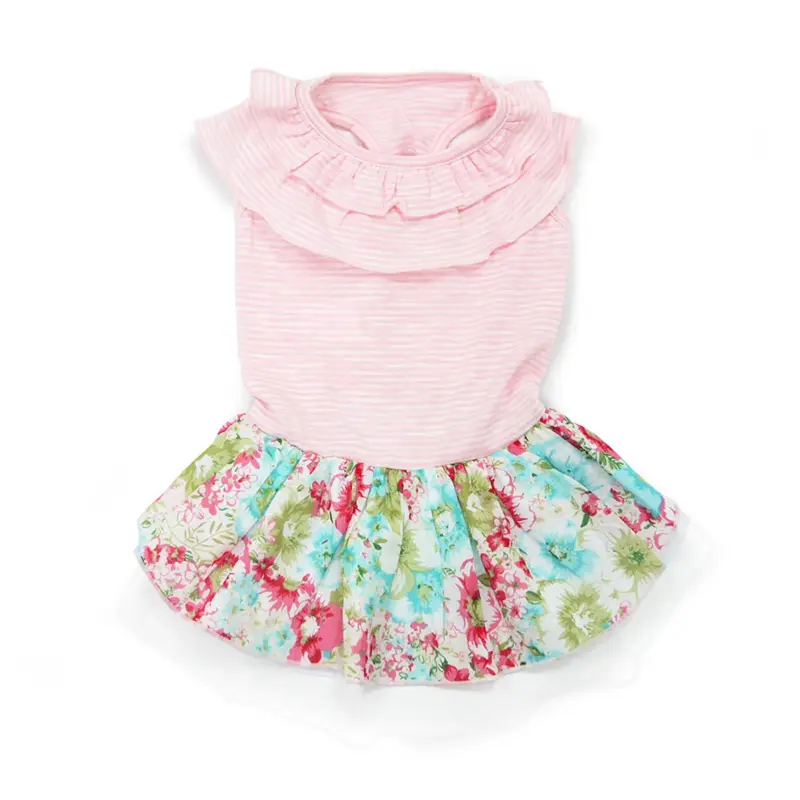 Dreamy Floral Dog Dress by Dogo - Pink