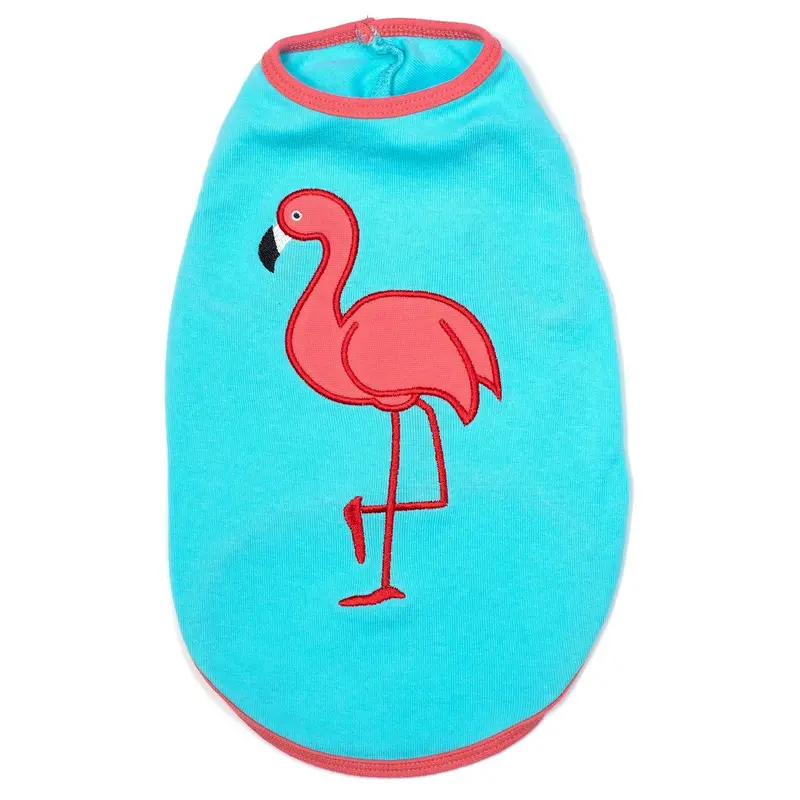 Worthy Dog Flamingo Dog T-Shirt