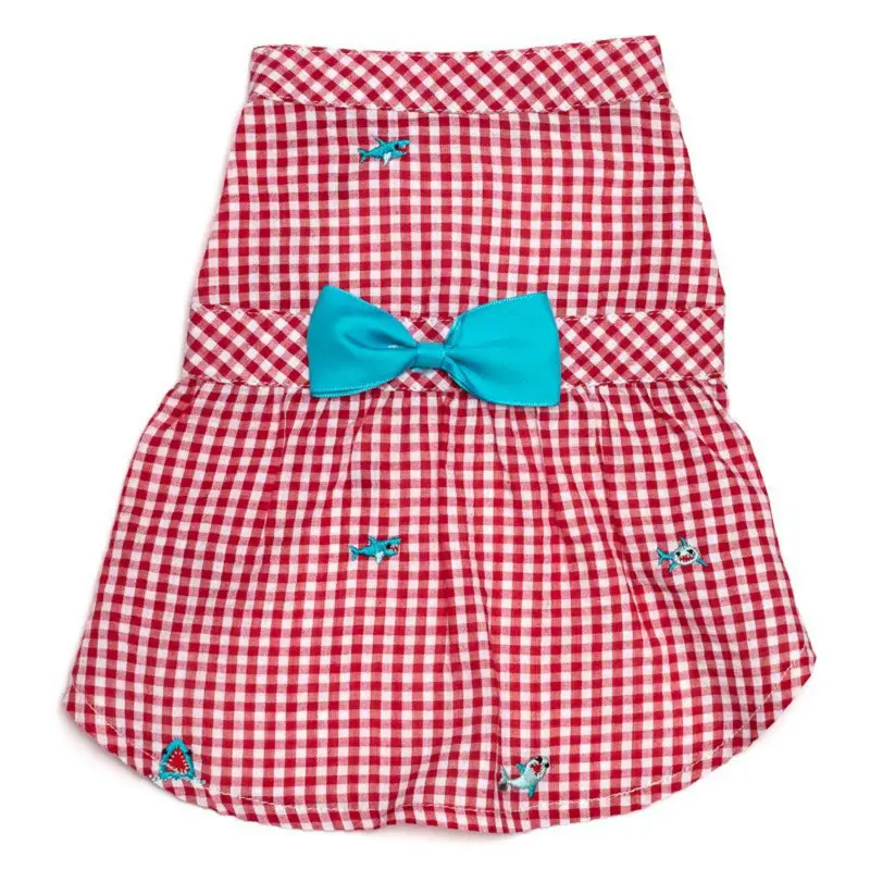 Worthy Dog Gingham Chomp Dog Dress