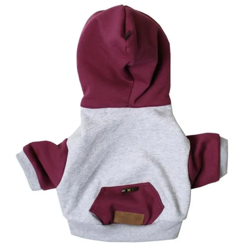 Dog Threads Road Trip Dog Hoodie - Burgundy