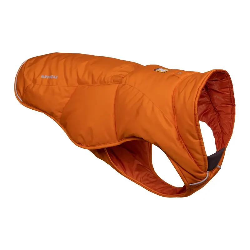 Quinzee Insulated Dog Jacket by RuffWear - Campfire Orange