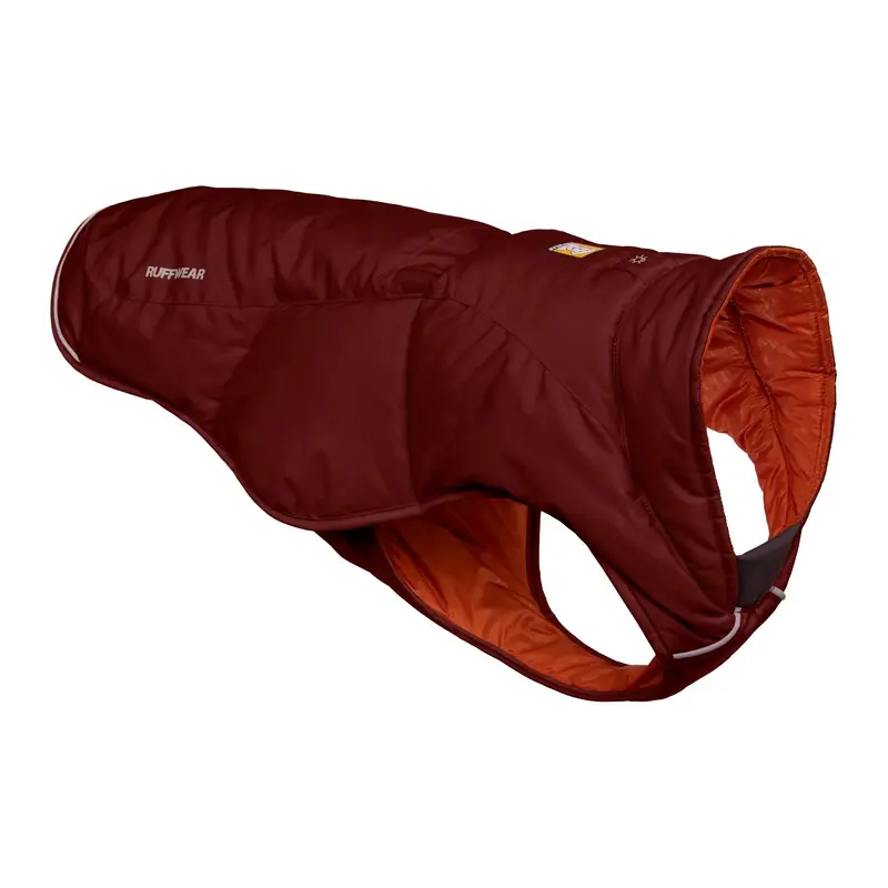 Quinzee Insulated Dog Jacket by RuffWear - Fired Brick