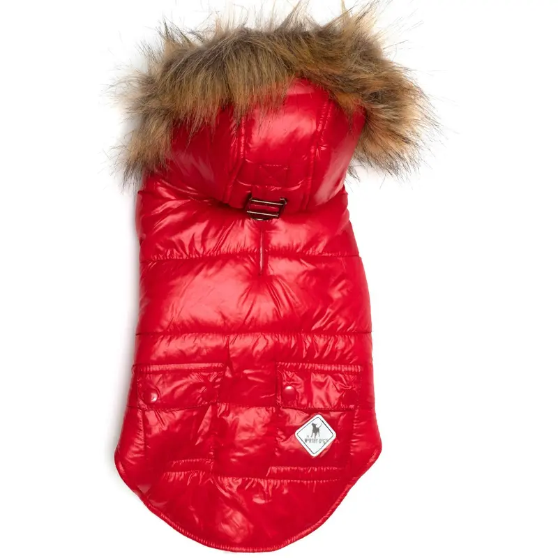 Worthy Dog Telluride Puffer Dog Coat - Scarlet