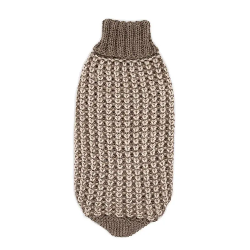 Alqo Wasi Harmony Alpaca Dog Sweater - Natural