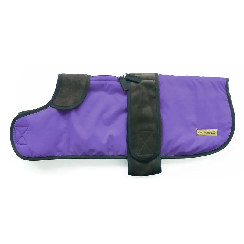 Cloak & Dawggie Flannel Blanket Dog Coat - Periwinkle