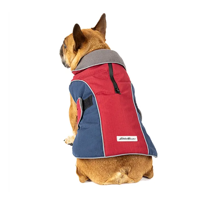 Eddie Bauer Peak Performance Dog Jacket - Red/Navy