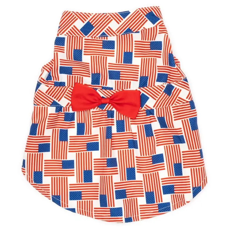 Worthy Dog Patchwork Flag Dog Dress
