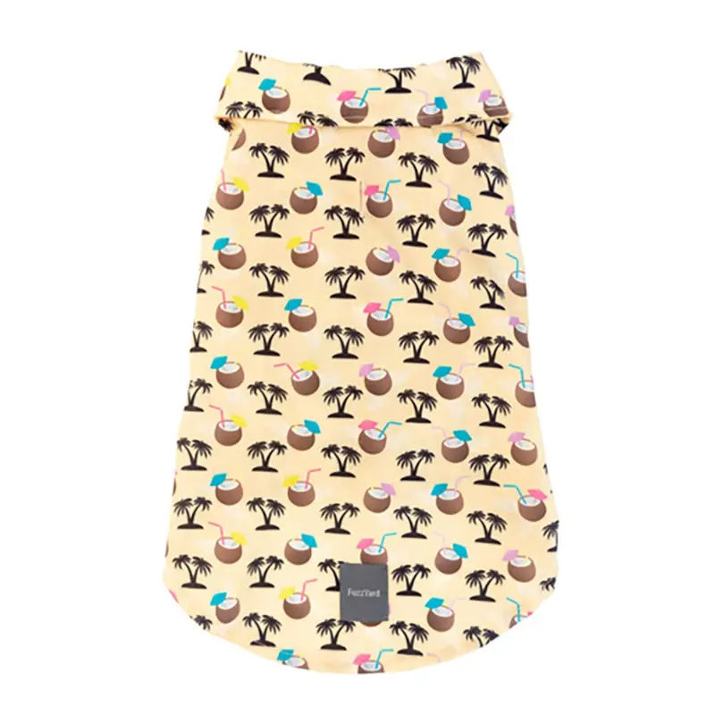 FuzzYard Sandy Coconuts Hawaiian Dog Shirt