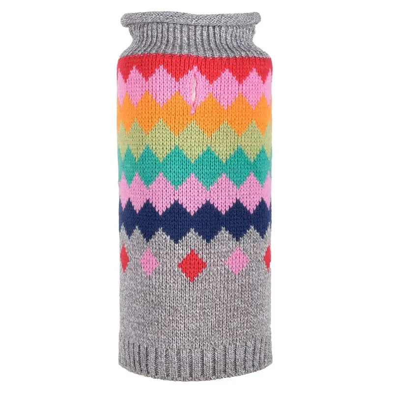 Worthy Dog Fair Isle Dog Sweater - Argyle