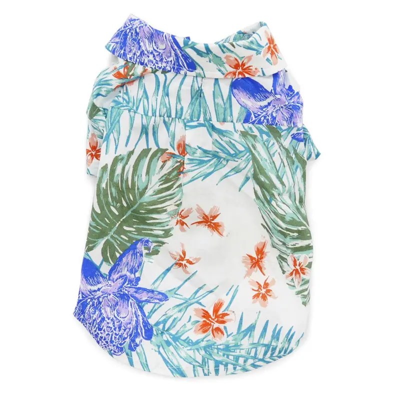 Blue Leafy Dog Shirt by Dogo