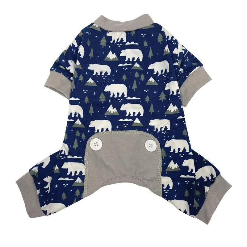 foufou Dog Arctic Polar Dog Pajamas - Navy