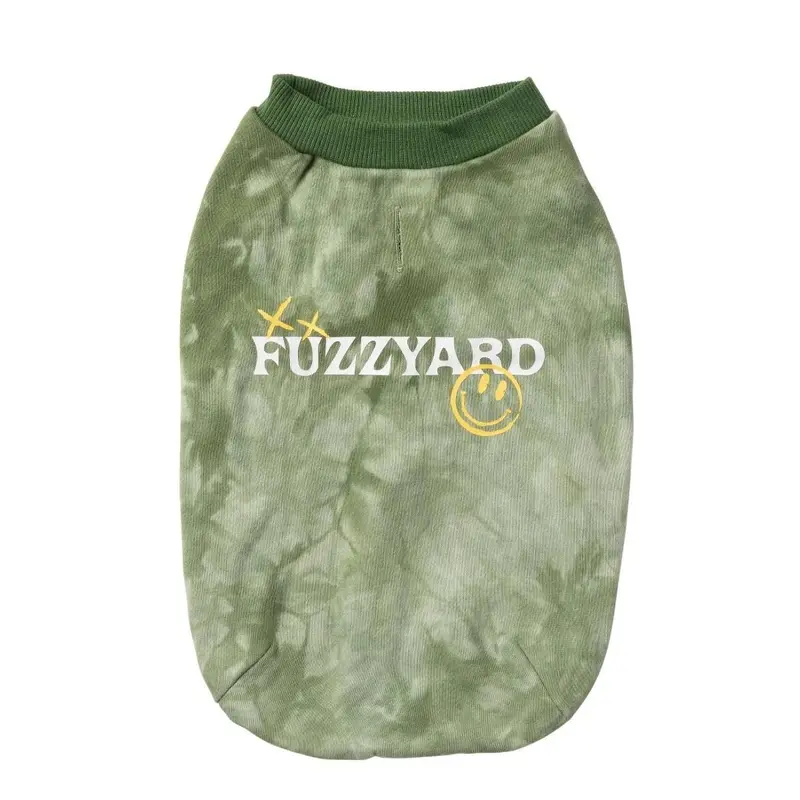 FuzzYard Smiley Tie-rus Dog Sweatshirt - Green