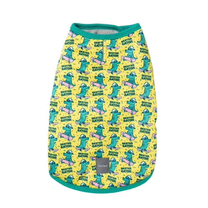 FuzzYard Wrap Dog Vest - Sk8ter Gator