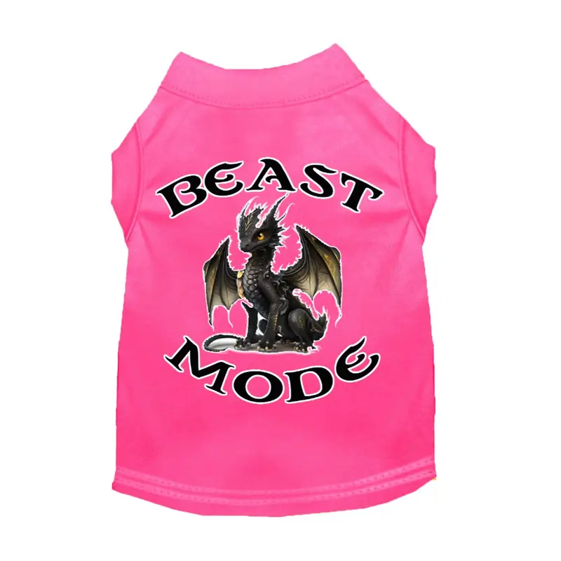 Mirage Beast Mode Dragon Dog Shirt - Bright Pink