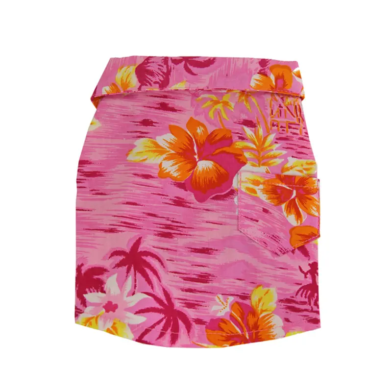Puppe Love Hawaiian Print Dog Shirt - Pink