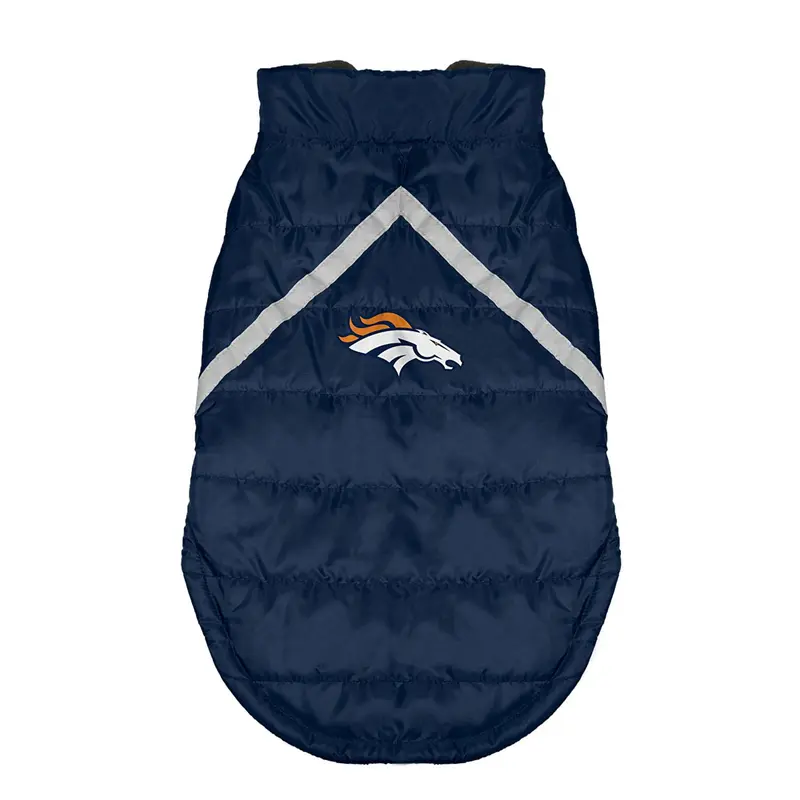 Little Earth Denver Broncos Sleeveless Dog Puffer Vest
