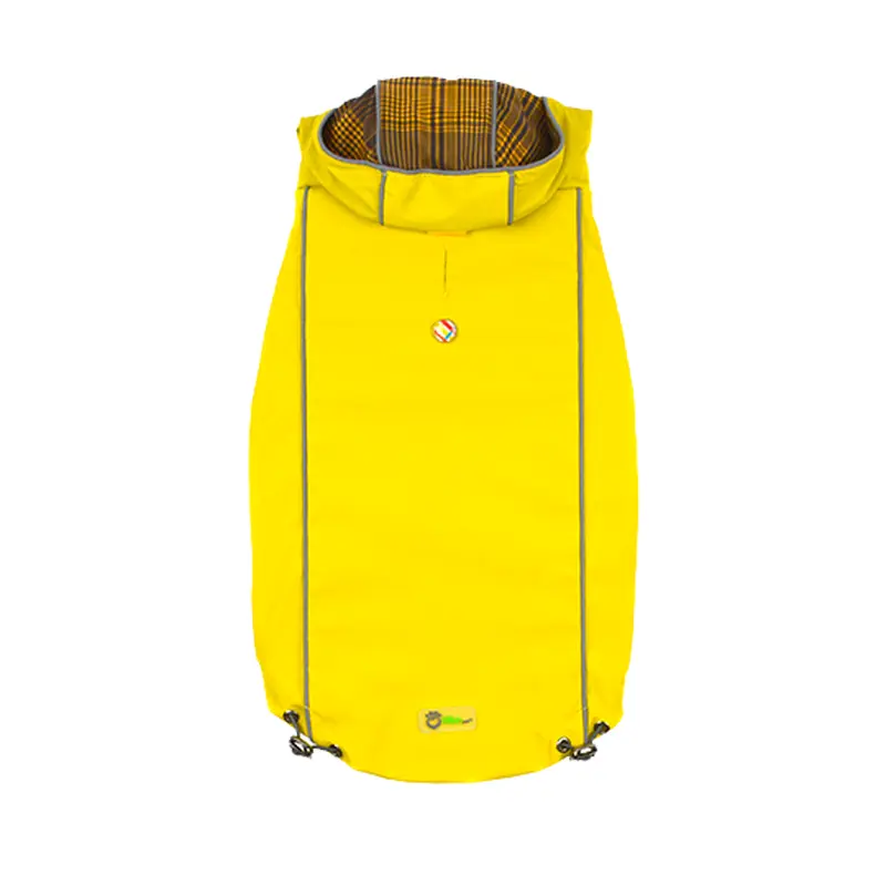 Reversible Elasto-Fit Dog Raincoat - Yellow