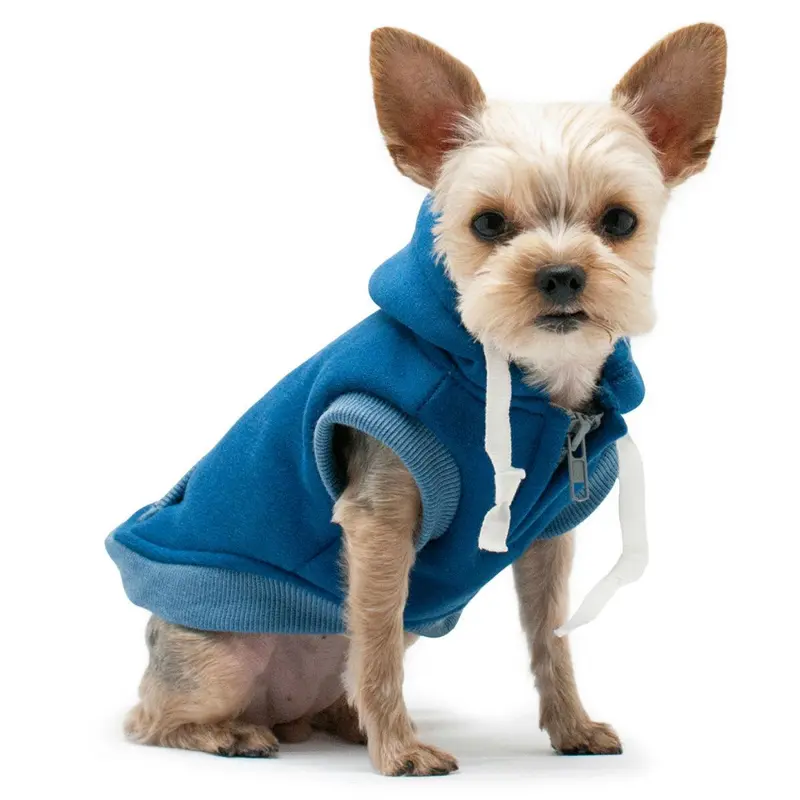 Drawstring Dog Hoodie by Dogo - Blue