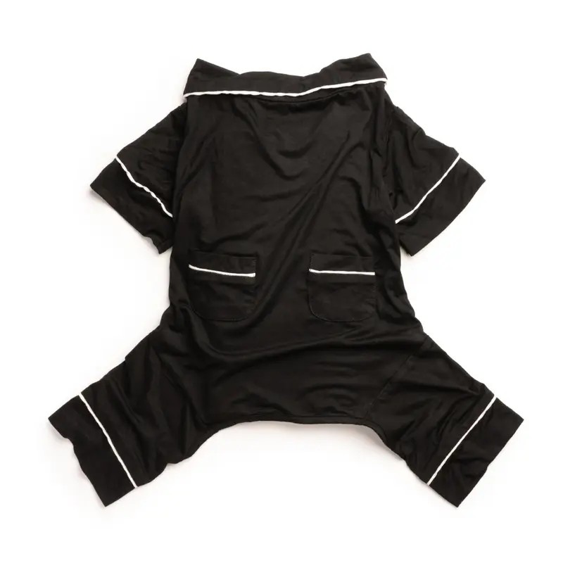 fabdog Modal Dog Pajamas - Black