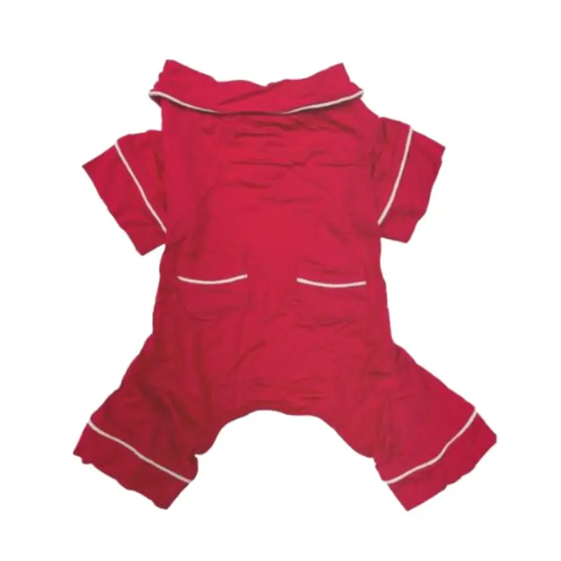 fabdog Modal Dog Pajamas - Red