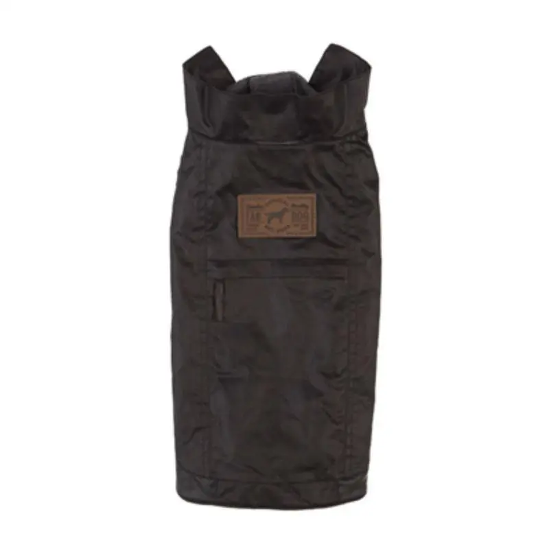 fabdog Waxed Utility Dog Coat - Black