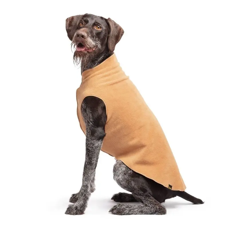 Gold Paw Fleece Dog Jacket - Chipmunk