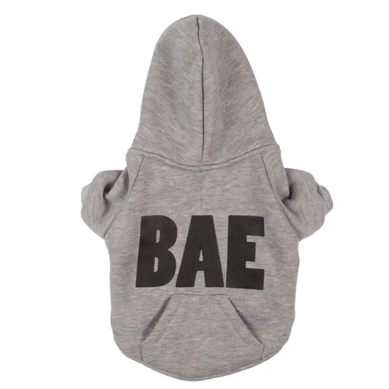 Bae Thermal Lined Dog Hoodie by fabdog - Gray
