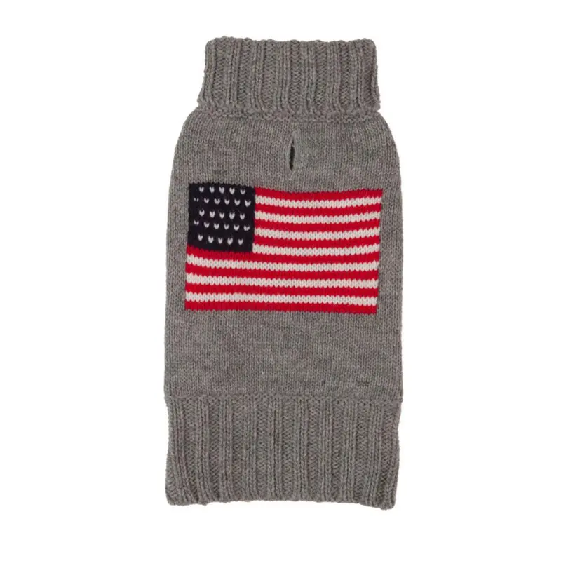 fabdog Flag Dog Sweater - Gray