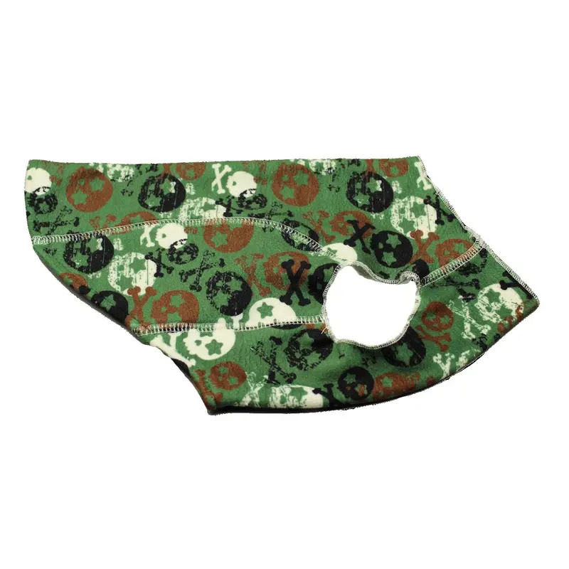 Hip Doggie 4-Way Stretch Fleece Shirt - Skull Print