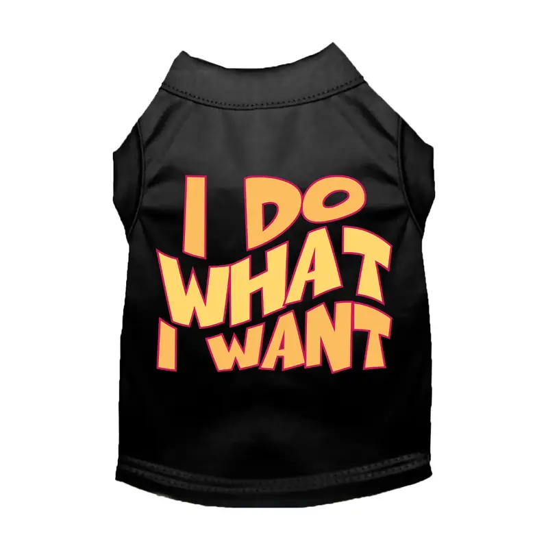 Mirage I Do What I Want Cat & Dog Shirt - Black