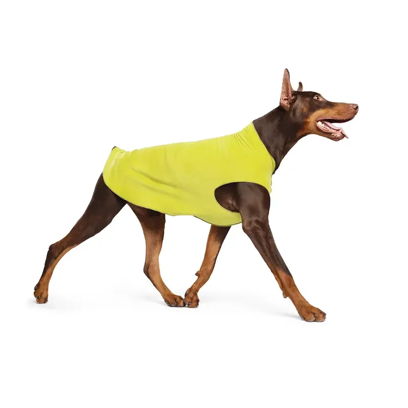 Gold Paw Fleece Dog Jacket - Avocado