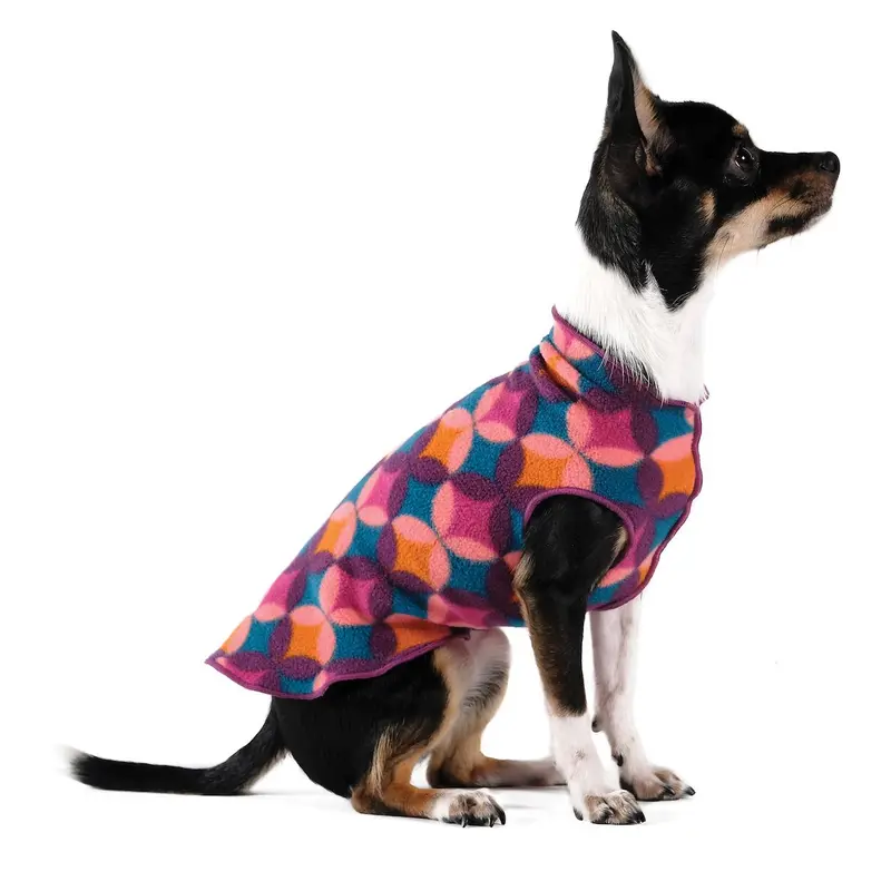 Gold Paw Fleece Dog Jacket - Summer Mod