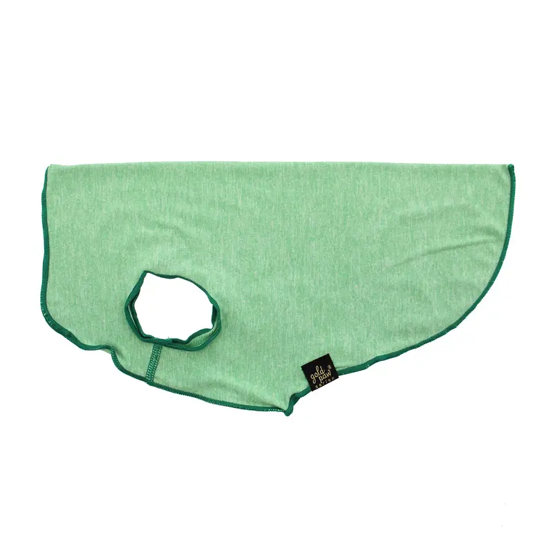 Gold Paw Sun Shield Dog Shirt - Heather Pistachio