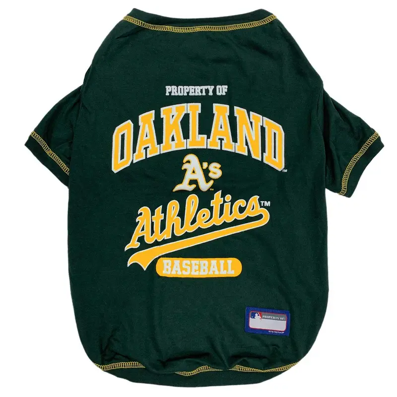 Oakland Athletics Dog T-Shirt - Green